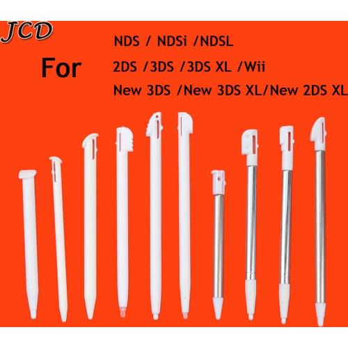 JCD 1pcs Metal Adjustable Stylus Pens For Nintendo 2DS 3DS New 2DS LL XL New 3DS XL LL For NDSL NDSi Plastic Stylus Touch Pen