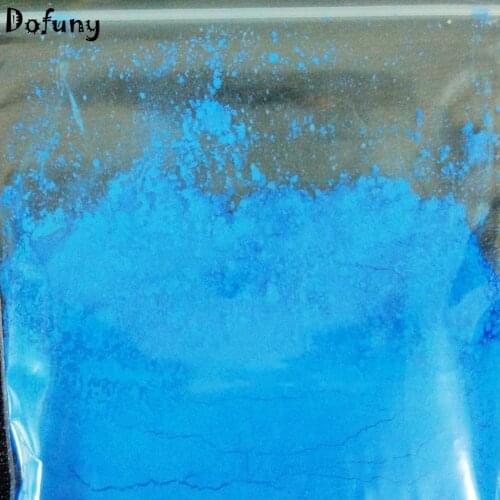Neon Blue Fluorescent Dust Nail Polish Pigment DIY Nail Glitter Fluorescent Powder Soap Body Paint Pigment 1pc