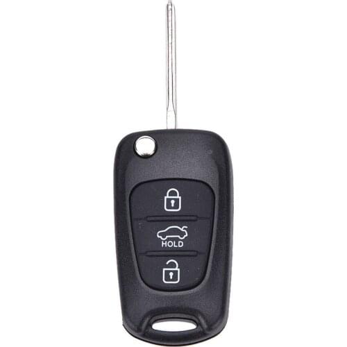 3 Button Replace Flip Key Shell fit for KIA Rondo Sportage Soul Rio Remote Case
