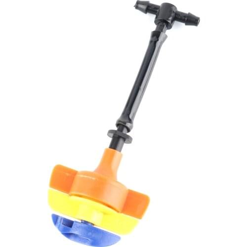 5-50sets Irrigation System 6mm Orange Rotating sprinkler Kits with 4/7mm Tee Hose Connector Rotary Sprinkler Garden Irrigation