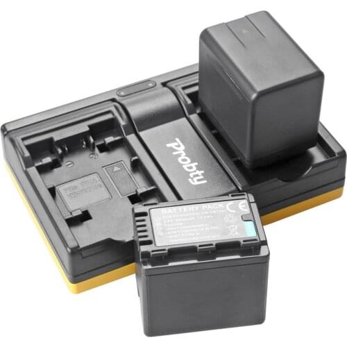 2pcs VW-VBT380 VBT380 VW-VBT190 + charger Battery for Panasonic HC-V250 HC-V380 HC-V510 HC-V520 V710 V720 VX870 VX981K WXF991K