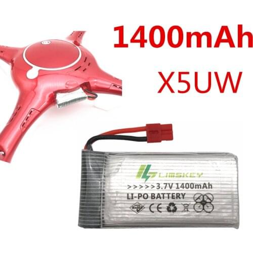 3.7 V 1400 mah Lipo Battery 1S For Syma X5HC X5HW X5UW X5UC RC Quadcopter Spare Parts 3.7V Battery RC Camera Drone Parts