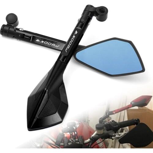 CNC Aluminum Motorcycle Rear Mirrors Motorbike Bluish Reverse Side Mirrors For BMW F 900XR F900 XR 2020 2021 with F900XR logo