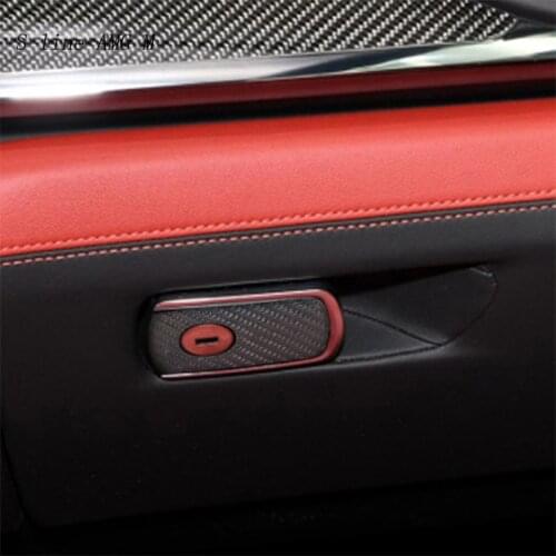 Car Styling Carbon Fiber For BMW M2 M3 M4 M5 X5M X6M Interior Auto Accessories Passenger Storage Box Decoration Cover Stickers