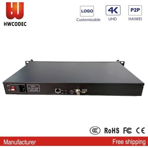 HWCODEC DR101 4K Audio Converter H.265 HDMI BNC CVBS Decoder MPEG1 MPEG2 MPEG4 Video Streaming Decoder SRT UDP RTMPS RTMP RTSP