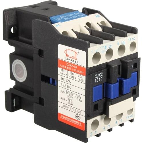AC Contactor AC220V Coil 32A 3-Phase 1NO 50/60Hz Motor Starter Relay LC1 D1810