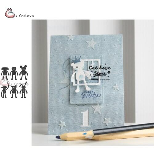 Animal Doll Metal Cutting Dies Stencils For DIY Scrapbooking Paper Card Decorative Craft Dies Embossing Die Cuts New 2019