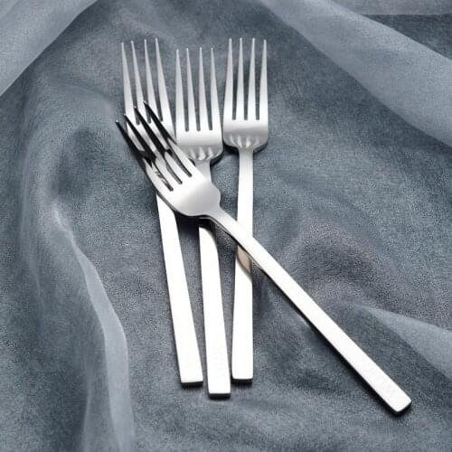 PANPANDA Western-Style Food Fork Titanium 4-Piece Gift Set Western Tableware