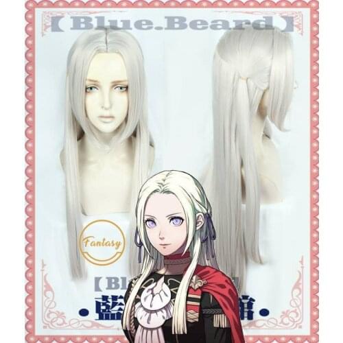 Edelgard Von Fresberg Fire Emblem Wig Cosplay Costume Heat Resistant Synthetic Hair Wig+ Free Wig Cap