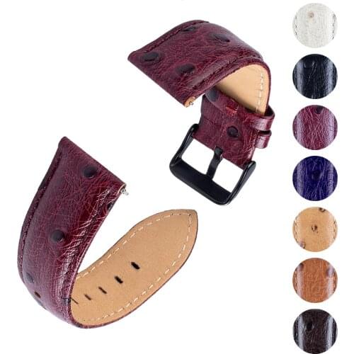 20mm 22mm Watch Bands Genuine Leather Strap For Samsung Gear S3 Frontier Classic Smart Watch Replacement Wristband Accessories