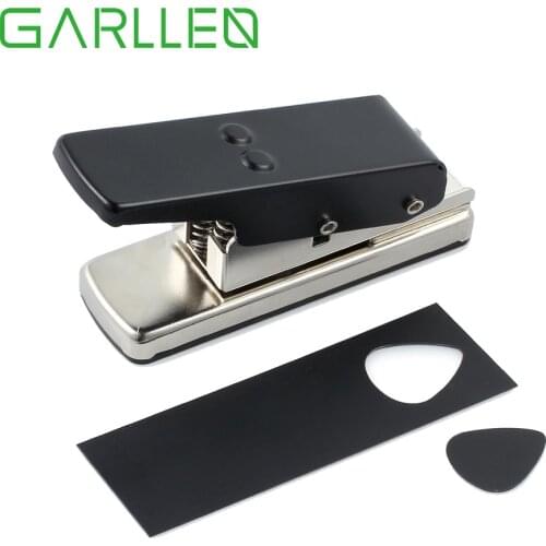 GARLLEN Guitar Pick Cutter DIY Maker Hole Punch Plastic Card Cutter Machine&Cut Board Also for Old Credit/Gift/Hotel Key Card