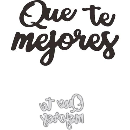 Spain Words Metal Cutting Dies Craft Die Scrapbooking Dies Cut Stamps Decor Embossing Stencils Cards Making New Arrival