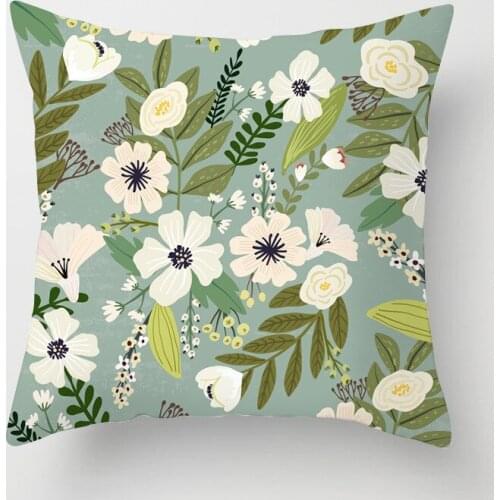 Comfortable Soft Home Indoor Creative Fresh Double-sided Pillowcase Printing Flower Home textile