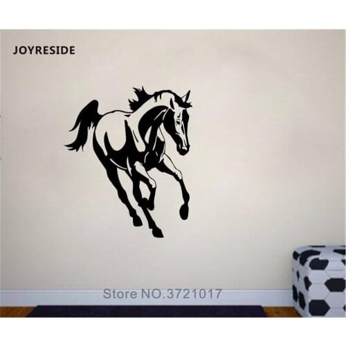 JOYRESIDE Beautiful Horse Wall Animal Decal Vinyl Stickers Interior Playroom Decor Bedroom Living Room Home Design Murals A228