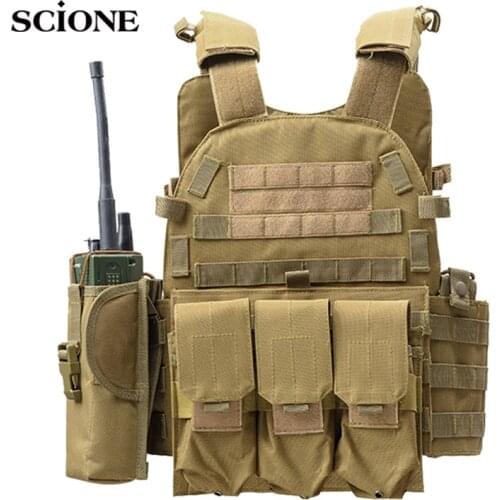 Military Vest Hunting Tactical Plate Carrier Vest Magazine Chest Rig Airsoft Paintball Gear Colete Tatico Askeri Malzeme XA821WA