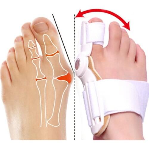1Pcs Hallux Valgus Splint Correction Separator Finger Bicyclic Bunion Thumb Orthopedic Bone Big Toe Pedicure Foot Care Tool