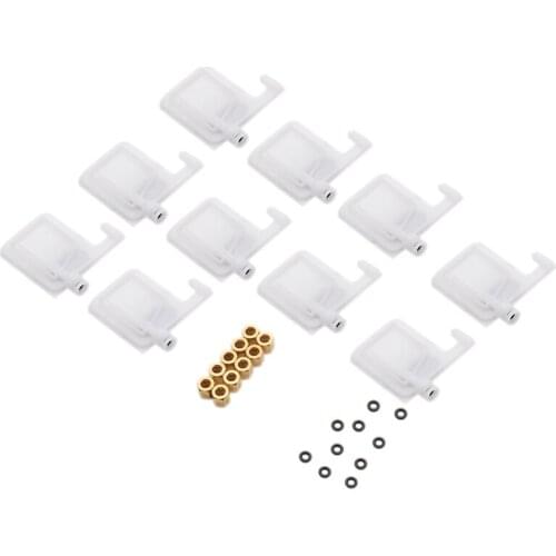 10 Pcs Big Ink Filter Solvent Base for Mimaki Roland Mutoh for Epson DX4 DX5 Head Big Damper with Copper Screw Nuts O-Ring