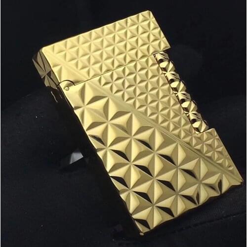 100% brand new retro DuPont bright sound lighter Seiko manufacture windproof copper body cigarette lighter with box