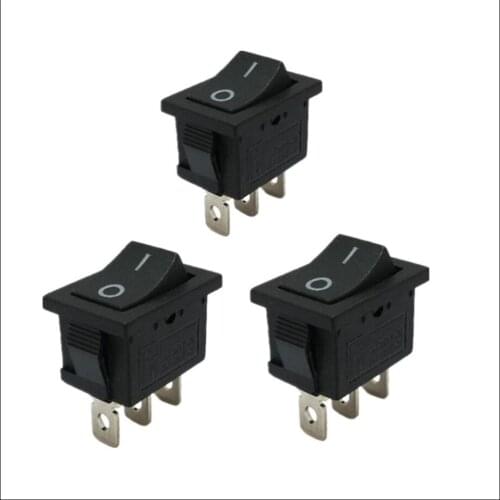 100PCS Switch KCD1-1-102 Rocker Switch 3 Pin ON-ON 6A/250VAC 10A/125VAC Motorcycle modification switch