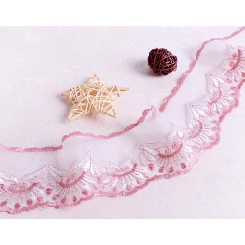 13yards/lot Polyester Embroidered Lace Fabric Diy For Handmade Sewing Curtains Garment Accessories Tablecloth Guipure Dentelle