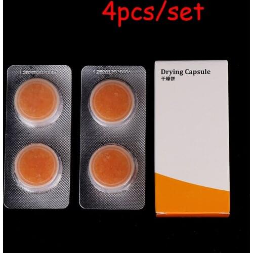 4Pcs/Set Hearing Aid Drying Capsules Desiccant Dehumidifier Drying Pallet for BTE