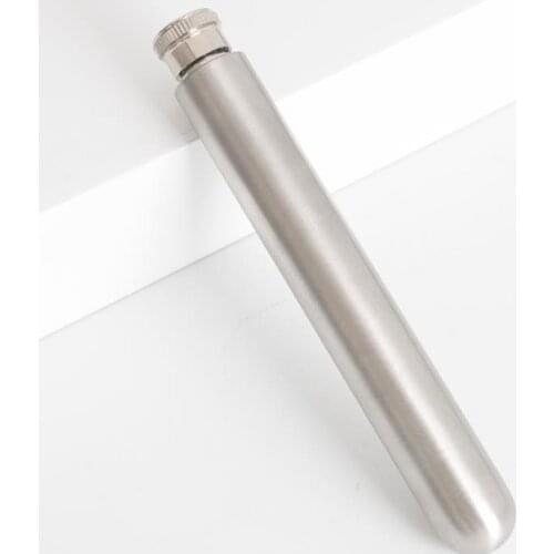 50pcs 1.5oz Stainless Steel Tube Hip Flask Wine Bottle Portable Alcohol Whiskey Flasks As Gift Mini Tube Liquor Pot SN2820