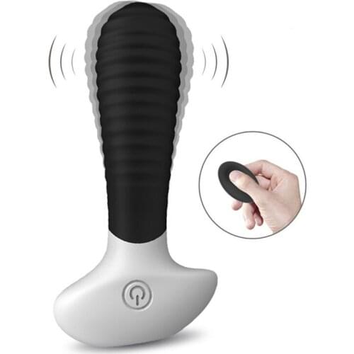 Waterproof 9 Vibrating Prostate Massager Anal Plug Vibrator Wireless Remote Charging G-spot Stimulate Male Masturbator Sex Toys