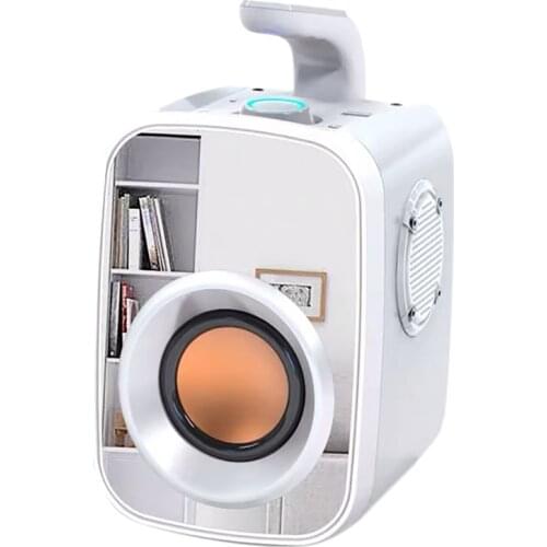 Bluetooth5.0 Bass Speaker for PC Computer Radio with Alarm Clock Temp