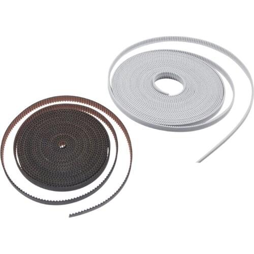 GT2 Timing Belt 5M PU with Steel Core GT2 Belt Black/ White Color 2GT Timing Belt 6mm Width 5M A Pack for 3D Printer