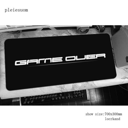 Game Over mouse pad Natural Rubber mousepads 700x300x3mm gaming mousepad gamer Kawaii personalized mouse pads keyboard pc pad