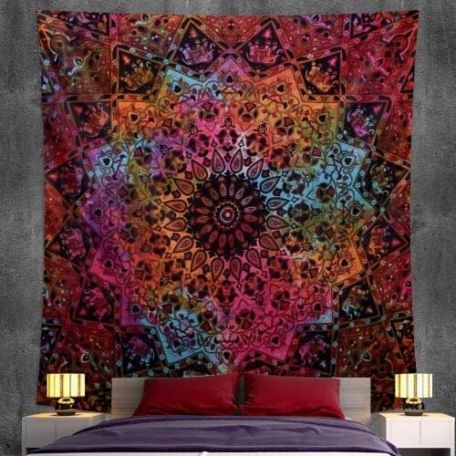 Indian Mandala home decoration tapestry psychedelic scene home Hippie Bohemian decoration sheet yoga mat sofa blanket