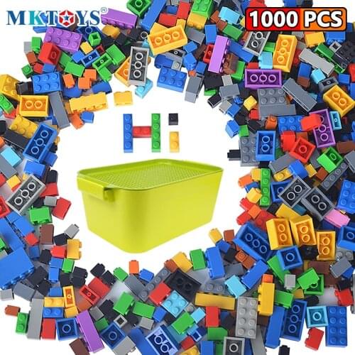 MKTOYS 1000PCS Classic Bricks Constructor with Storage Organizer Box Lets Go Master Building Blocks Toys Gift for Children