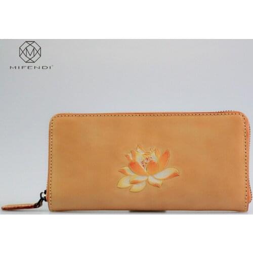 20x11CM Genuine Leather Women Wallet New Creative Clutch Bag Custom Handmade Zipper Bag Women a6965