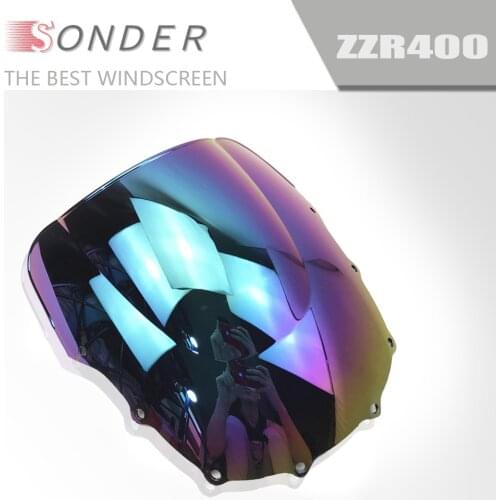 For Kawasaki ZZR400 ZZR 400 1993-2007 1995 1996 1997 1998 1999 2000 2001 2002 2003 2004 2005 Motorcycle Windshield WindScreen