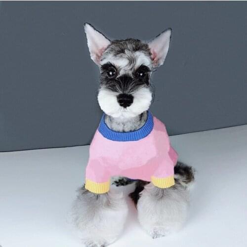 Fashion Pet Dog Sweater Jumper Clothes Winter Warm Hoodie Jacket Coat For Small Medium Dogs Schnauzer Chihuahua Yorkie Pug EMC23