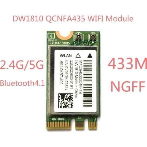 NEW DW1810 ac NGFF 433Mbps BT4.1 WiFi Wireless Network Card QCNFA435 WIFI Module
