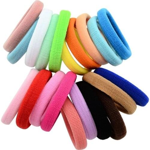 Hot 40pcs/lot 4.3 cm 20 Colors Kids Cute Hair Band Elastic Hair Band Ribbon Accessories Headband DIY 816