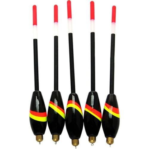 Amur Brand 5 pcs/set Fishing Floats Set Bobber Cork Glow Balsa Wood 3 G+2 G 18.2 CM/7.17 in FL24