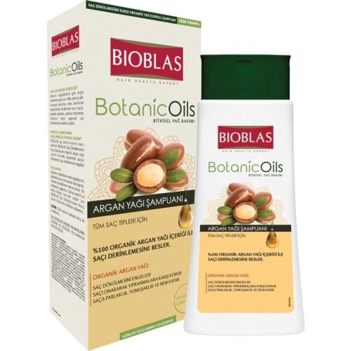 Bioblas Botanicoils Argan Oil Shampoo 550ml Anti Hair Loss Moisturizing Nourishing Herbal Oil olive oil