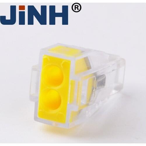Wire Connector Yellow Color Mini Quick Connector Universal Compact Wire Connector Plug-in Wire Terminal Home Connector