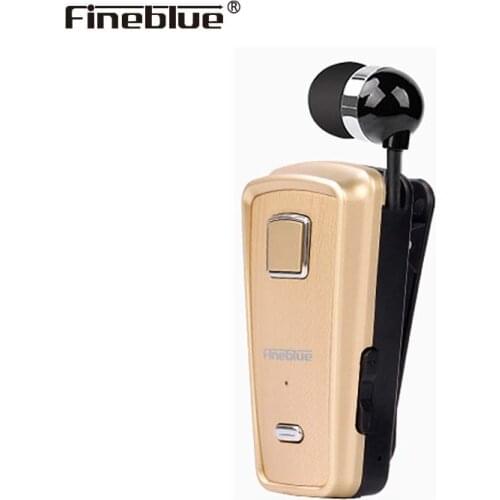 Newest Fineblue F986 Sport Driver Earphone Telescopic Clip on stereo earbud Vibration Luxury Wireless business Bluetooth Headset