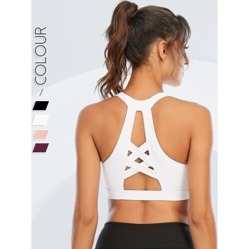 White Pink Push Up Sports Bra Wireless Padded Comfy Gym Bra Yuga Underwear Active Wear Workout Fitness Top Bralette Brasieres