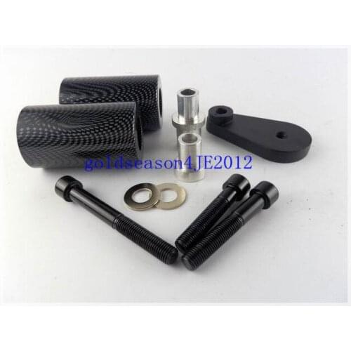 Carbon Frame Slider Fairing Protectors No Cut For 2003-2008 Yamaha YZF R6 R6S