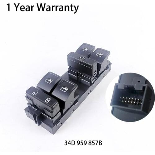 Power Window Switch For VW Jetta Santana Rapid OE:34D 959 857B 34D959857B