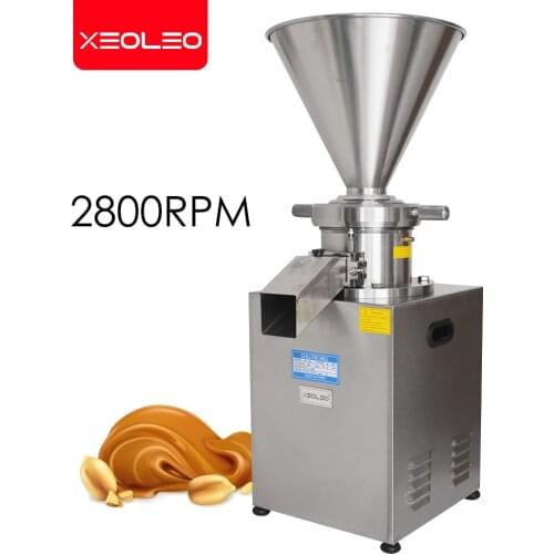 XEOLEO Commercial Sesame butter maker Colloid mill machine Peanut Butter Machine Nut butter Grinding machine CE 4000W 380V