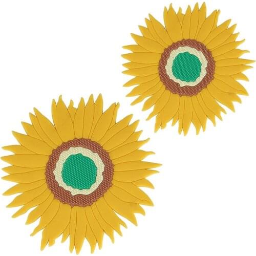 1pc Sunflower Shape Heat Resistant Coaster Pot Holder Mat For Kitchen Cup Accessories Kitchen Tools