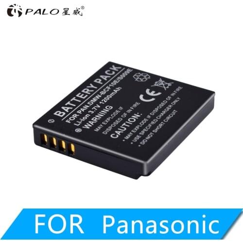 PALO 3.7V 1200mAh DMW-BCF10 DMW BCF10E BCF10 Camera Battery For Panasonic CGA-S106 S106B S/106C S/106D S/106B