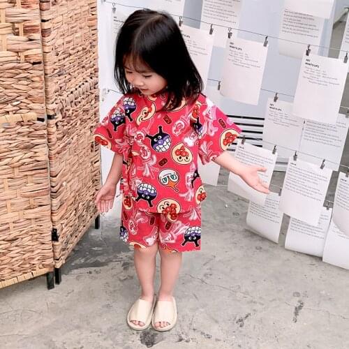 BealahollyNew Summer 2009 Short Sleeve Childrens Nightwear Suit for Boys and Girls Kids Pajamas Pajama Set