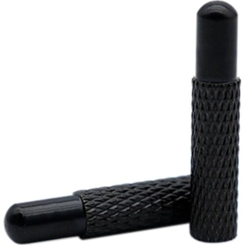 4pcs/Set 5-25mm black Seamless Painted Metal Tips Replacement Head Shoelace Aglets for Climbing boot