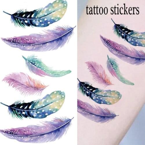 Flower Leaf Jewelry Water Transfer Tattoo Stickers Women Body Chest Art Temporary Tattoo Girl Waist Bracelet Flash Tatoos Flower